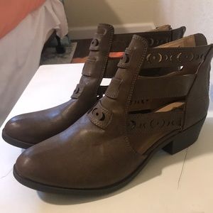 Brown ankle boots